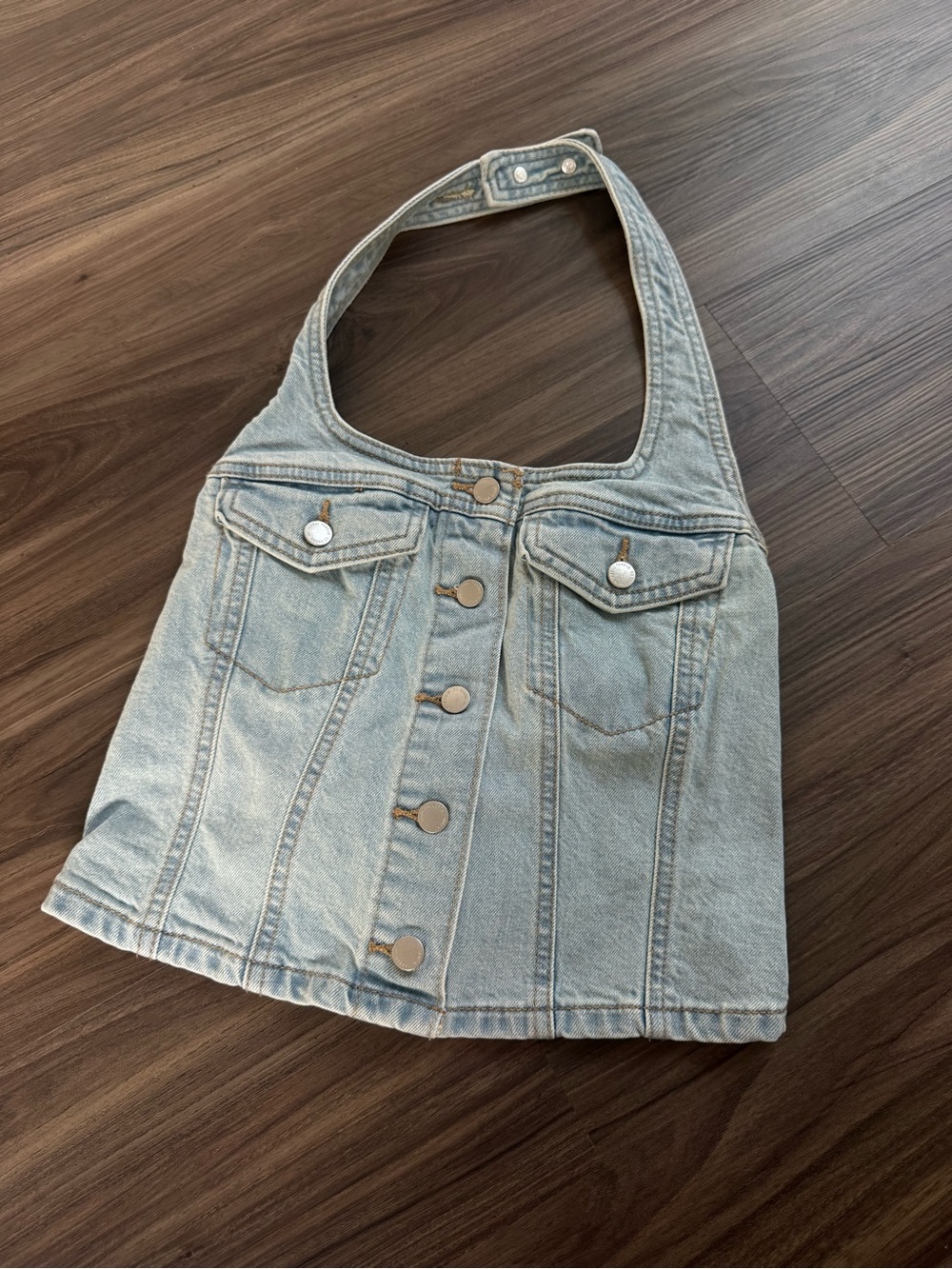 Universal Thread (Target) Denim Halter Top